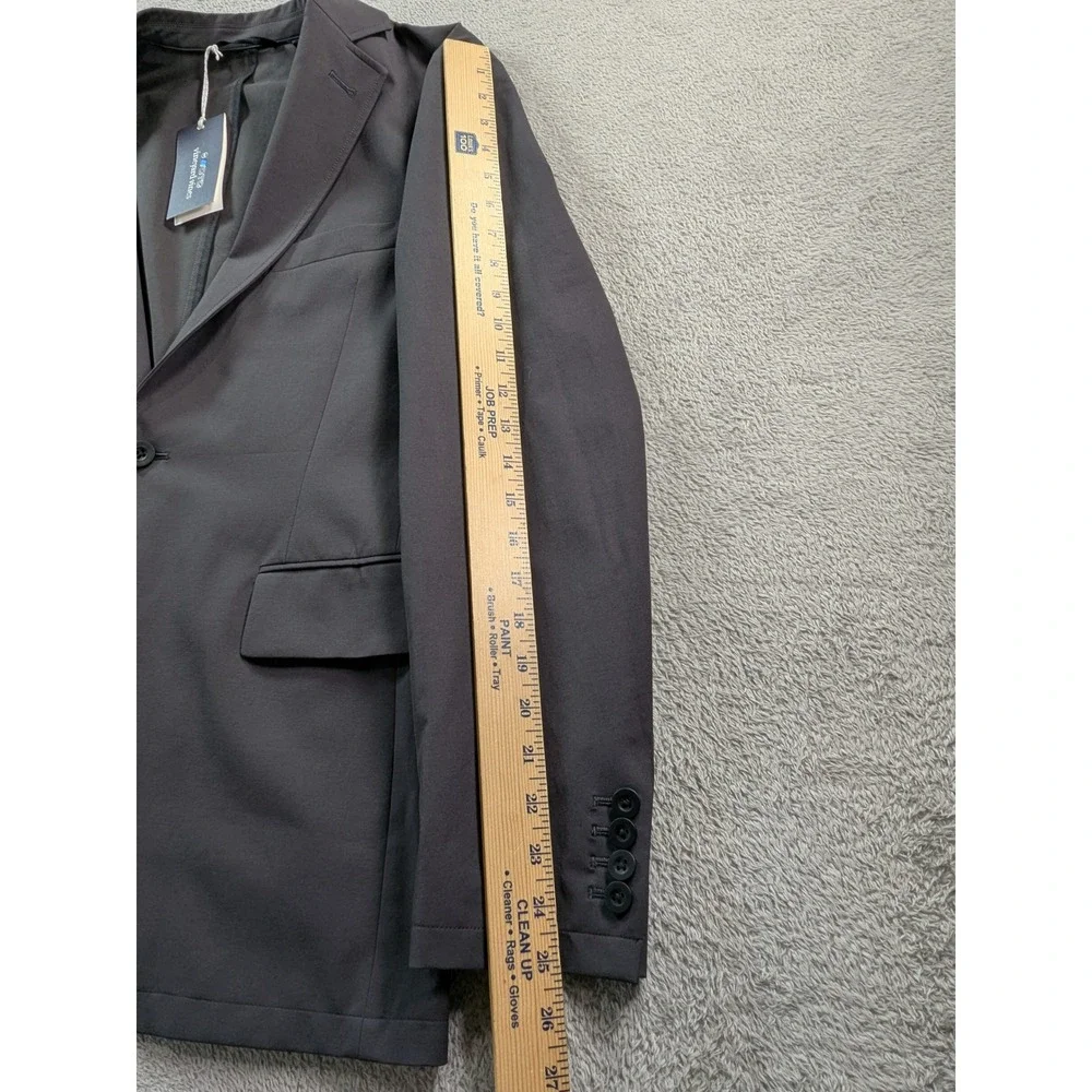 Vineyard Vines OTG Blazer Mens 38R Dark Gray Performance Sport Coat New